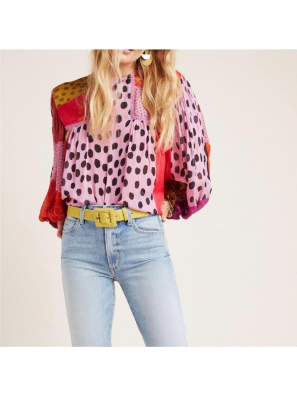 •Blank London x Anthropologie• Miranda peasant blouse